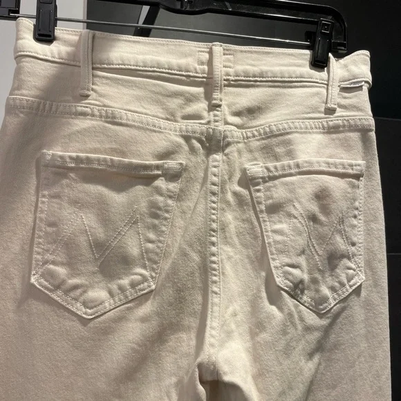 MOTHER Women's Light Tan The Hustler Ankle Fray, Size 27 - Picture 12 of 15